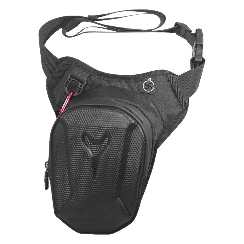 Sacoche de jambe moto imperméable à coque rigide